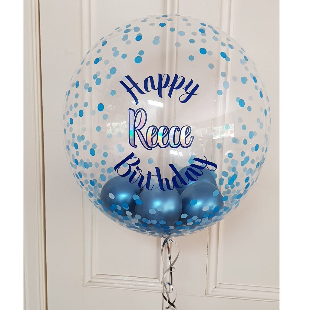 Personalised Bubble Balloon with inserts | The Party Pantry